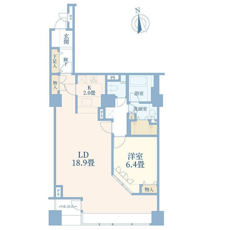 シーフォートタワー 1205 間取り図