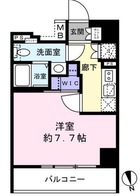 ミライズ早稲田レジデンス 402 間取り図