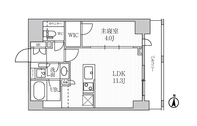 シーズンフラッツ菊川 1002