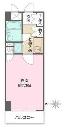 藤和シティコープ芝公園 502 間取り図