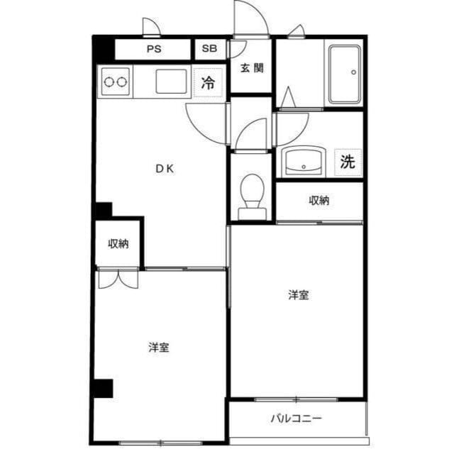 モンシャトー高円寺 101 間取り図