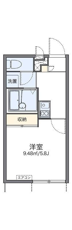 レオパレスビボ 101 間取り図