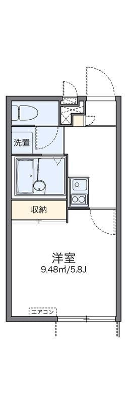 レオパレスビボ 103 間取り図