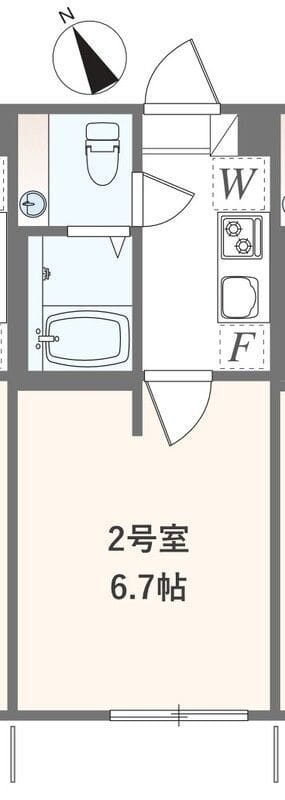 アザーレ・バモス登戸Ⅱ 102 間取り図