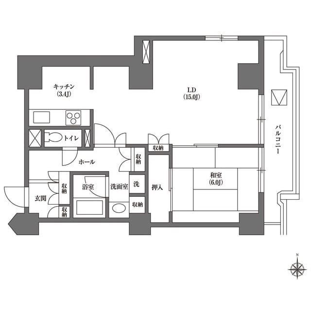 文京グリーンコートビュータワー本駒込 B0201