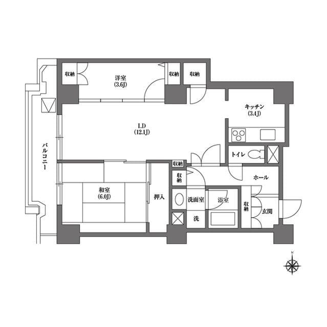 文京グリーンコートビュータワー本駒込 A0312 間取り図