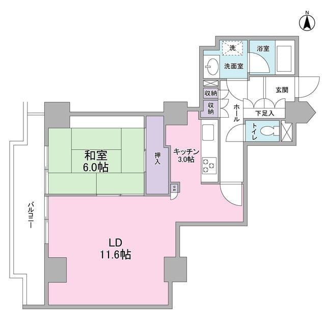 文京グリーンコートビュータワー本駒込 B1509