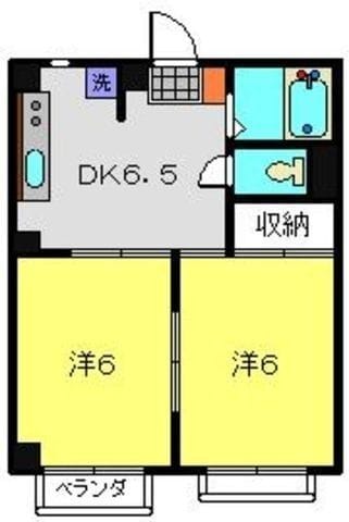 ファミール港南 201 間取り図