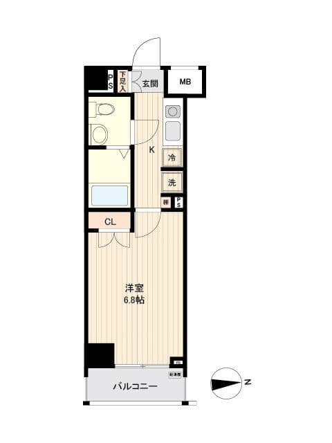 オーキッドレジデンス大泉学園 0308 間取り図