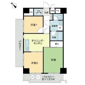 ライオンズプラザお茶の水 0501 間取り図