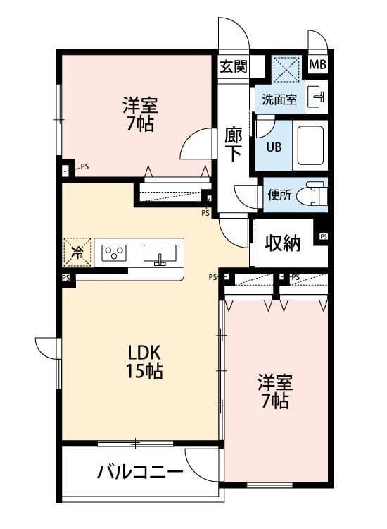 SONNETTE流山おおたかの森 101 間取り図