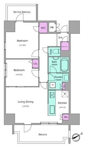 レジディア町屋 0801