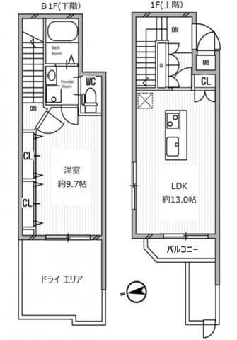 白金高輪レジデンス 101 間取り図