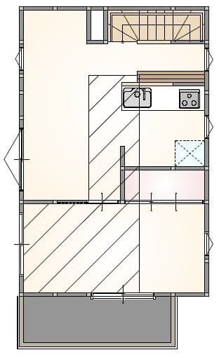 Nagaya Cross~kajiyama~ A 間取り図