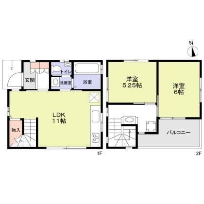 調布市多摩川3-31戸建 101 間取り図