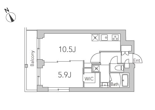 GranDuo西荻窪 703 間取り図