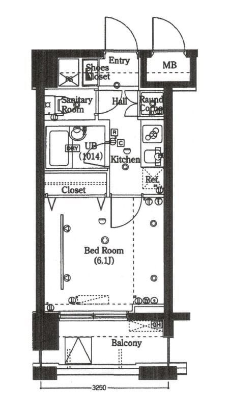 シンシア幡ヶ谷 602 間取り図