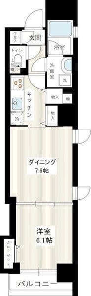 MAXIV scene 北千住 503 間取り図