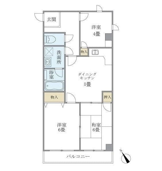 森田ビル 603 間取り図