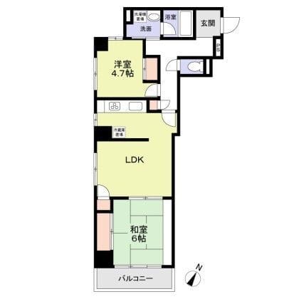 フェリーチェお茶の水 902 間取り図