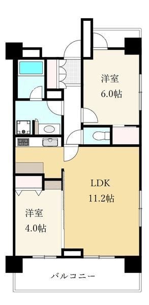 ヴィウーローズメイゾン西新井本町 601 間取り図