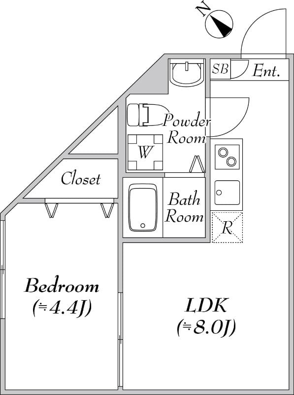 IL MEZZO DI TOKYO 101 間取り図