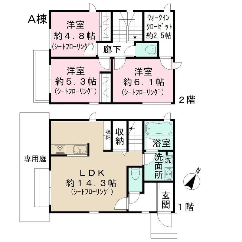 Le Domaine K A棟 17.3万円/入力なし/3,000円 間取り図