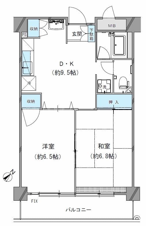 エストレージュ大崎ソニー通り 302 間取り図