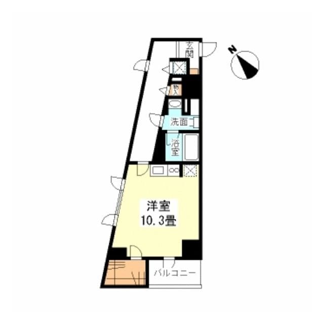 TKフラッツ渋谷 0801 間取り図