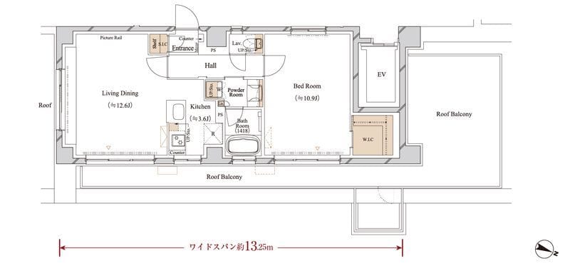 ブランシエスタ江古田 0501 間取り図