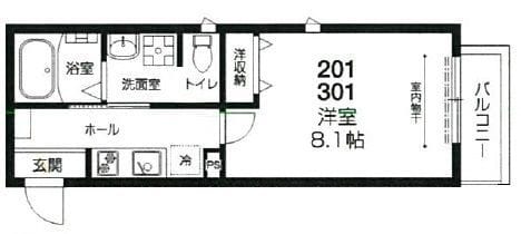 ラシーネ赤塚 201