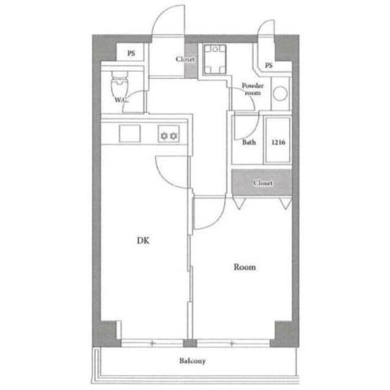リバーサイドヒロ 202 間取り図