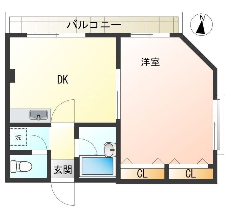 ヤマトハイツ 301 間取り図