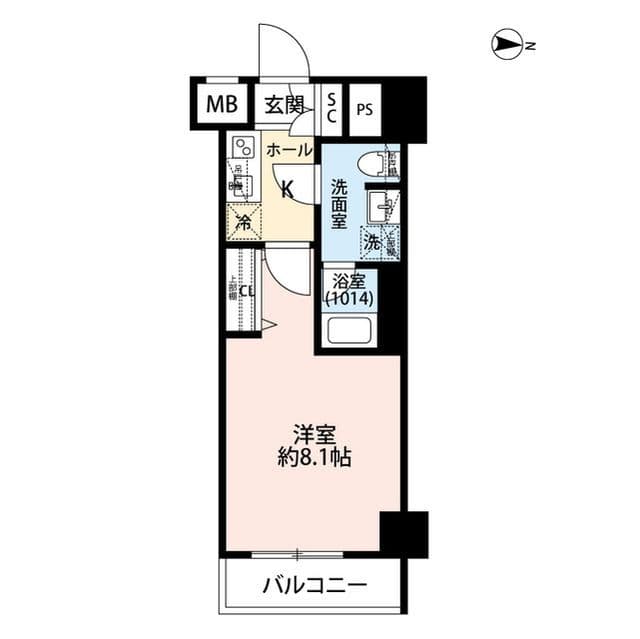 プレール・ドゥーク本所吾妻橋Ⅴ 404 間取り図
