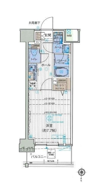 オーキッドレジデンス森下 0204 間取り図