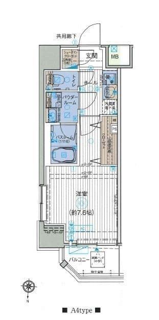 オーキッドレジデンス森下 0612 間取り図