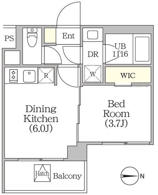 イプセ四谷テラス 304 間取り図