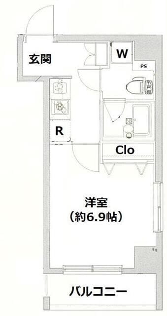 エル・ドゥーチェ蒲田 702 間取り図