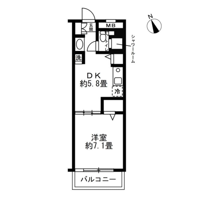SOCIETY SAKURA‐SHIMMACHI 308 間取り図