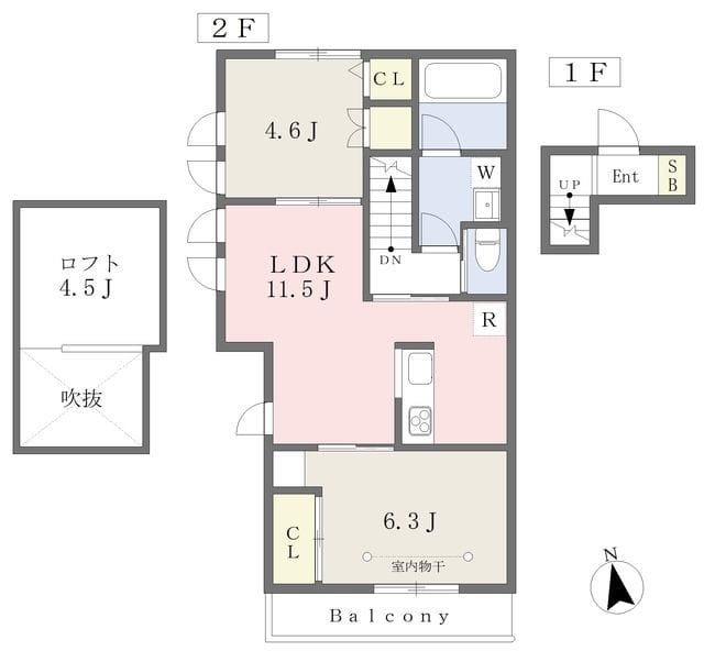 リヴィエール 201 間取り図