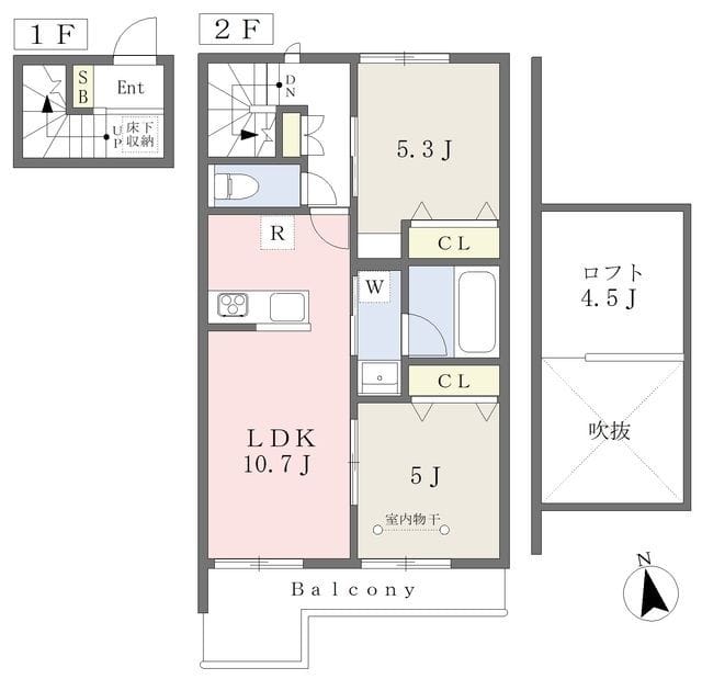 リヴィエール 202 間取り図