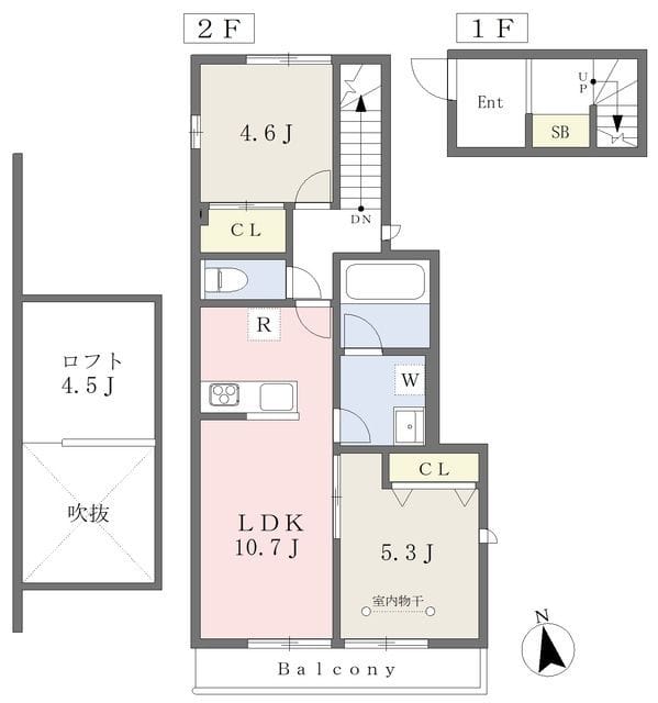 リヴィエール 203 間取り図