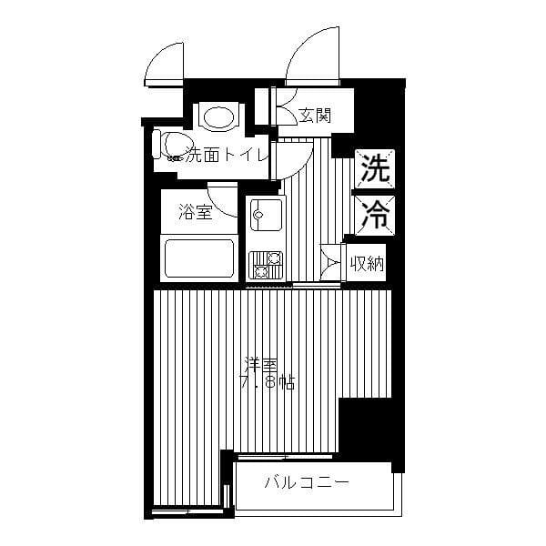 セリーズ門前仲町 0103 間取り図