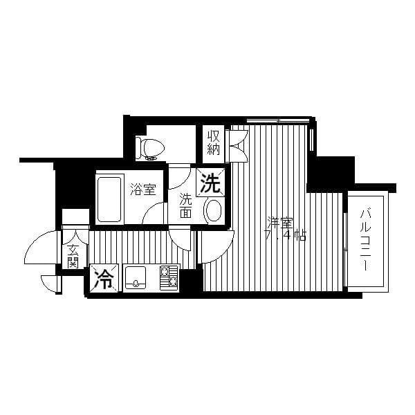 セリーズ門前仲町 0805 間取り図