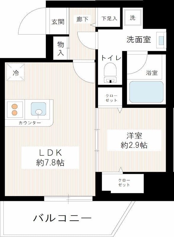 HY’s renata 南砂 302 間取り図