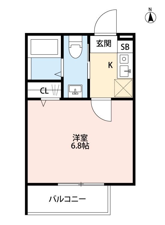 プレジール日吉(プレジールヒヨシ) 303 間取り図