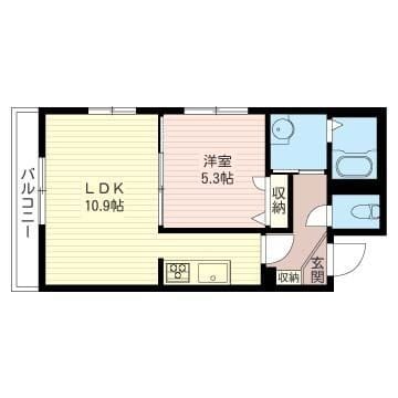 エタニティコート赤坂氷川町 00102 間取り図