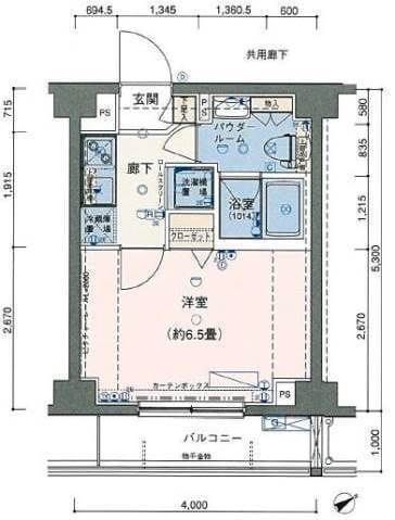 ヴェルト墨田ノース 502 間取り図
