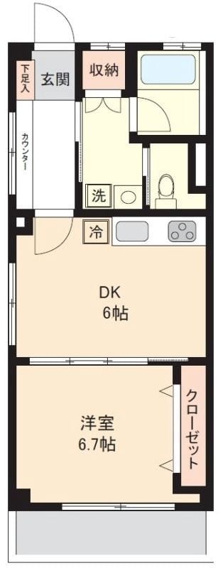 千歳台マンション 301 間取り図
