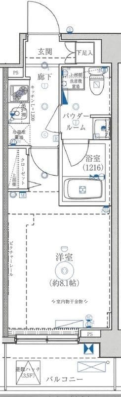 パティーナ東武練馬 505 間取り図